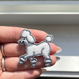 5/$25 💘 White Poodle Dog Patch